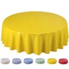 Home Direct Oilcloth Tablecloth Washable Round 140 cm Small Dots