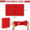 KICNIC Big Red Fabric Book Cover for Hardcover, 9x11 Inch,