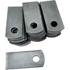 Steel Weld Tab, 1" W, 2-3/8" H 3/8" Hole, 1/8"