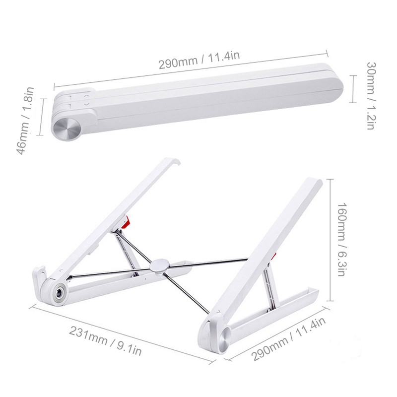 Liftable Laptop Stand Triangular Structure Overhanging Skeleton Adjustable Foldable Laptop