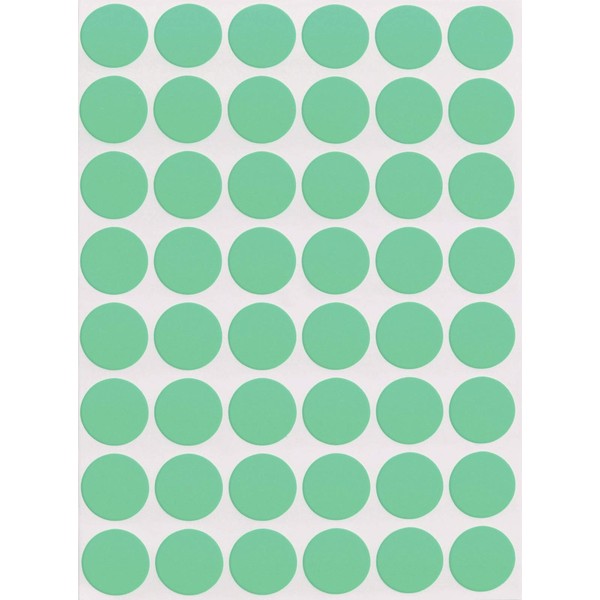 Royal Green Easter Egg Stickers in Pastel Green 5/8" Diameter