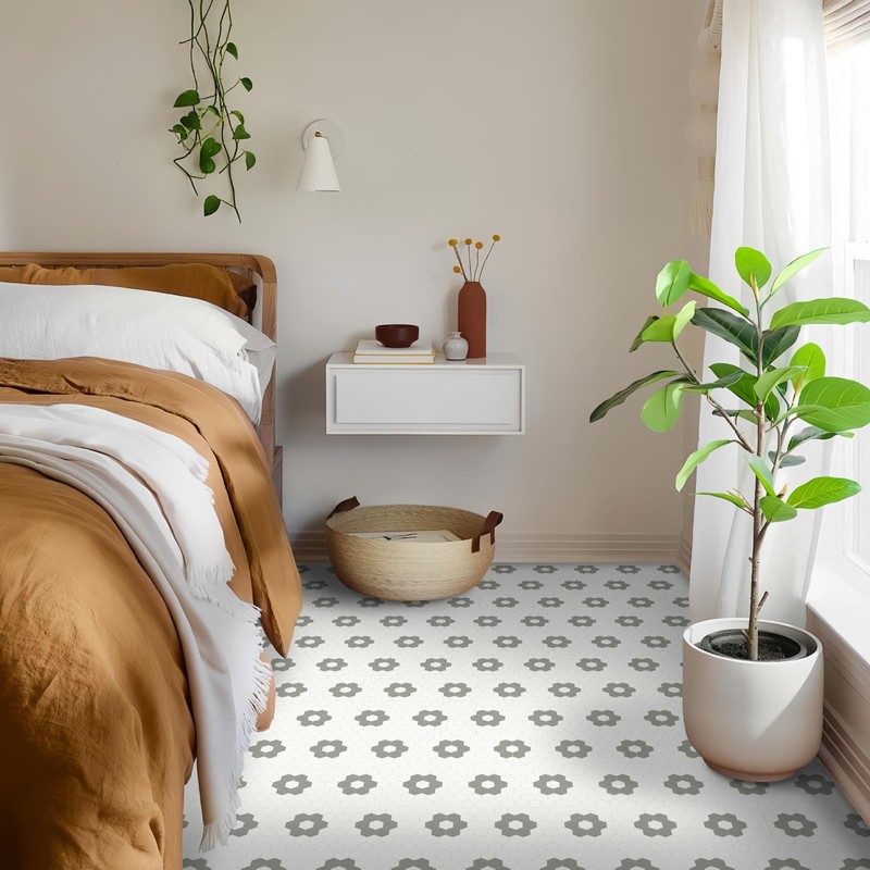 MORCART Peel and Stick Floor Tile, Vinyl Flooring Waterproof, DIY