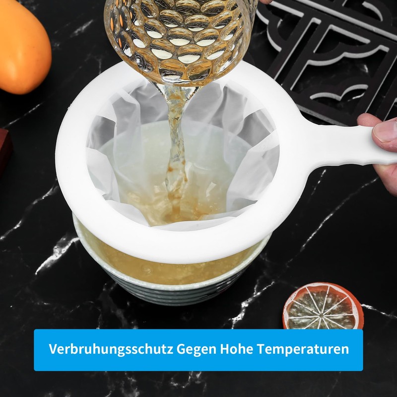 Tenbrachian 2 Pcs Fine Mesh Strainer, Kitchen Sieves and Strainers,
