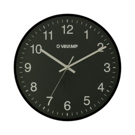 Orologio da parete al quarzo rotondo 30 cm, orologio da parete senza ticchettio, orologio da muro moderno e silenzioso 12 pollici. Numeri facili da leggere. Ideale per ufficio,cucina,scuola,palestra