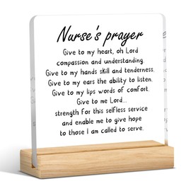 Nurse's Prayer gifts for Nurse Nurses Day Week Gifts Appreciation Gifts for Nurse Nurse Graduation Gifts for Women Thank You Gifts for Nursing 4 × 4 inches