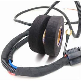 Fabric tape, insulation tape for cable harnesses, 19 mm x 15 m, anti-squeak and scratch tape