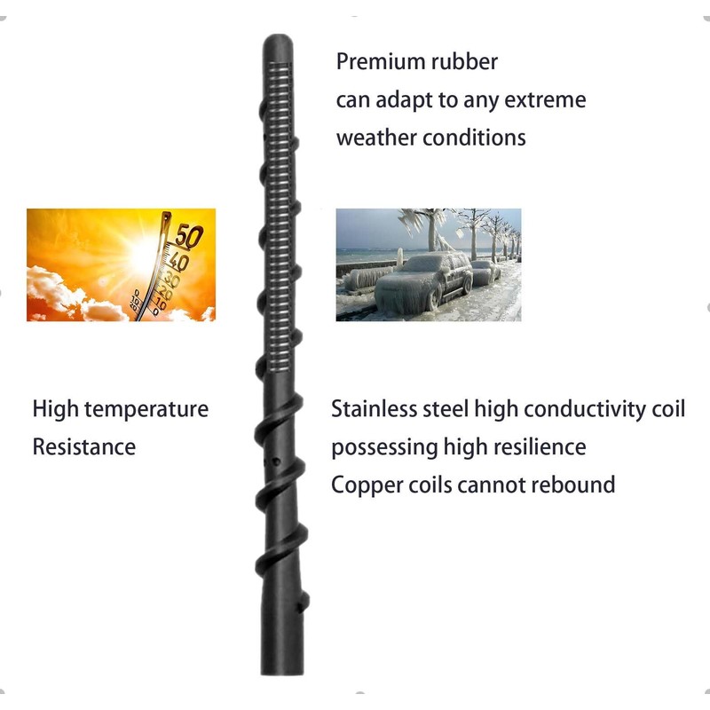 VAGMI 9 Inch Antenna Compatible with Dodge Ram 1500 2500