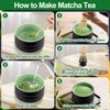 4-Piece Matcha Starter Kit – Ceramic Matcha Bowl, Bamboo Whisk,