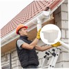 SHINEOFI Rainwater Collection Connector for Downspout Gutter Durable PVC Water