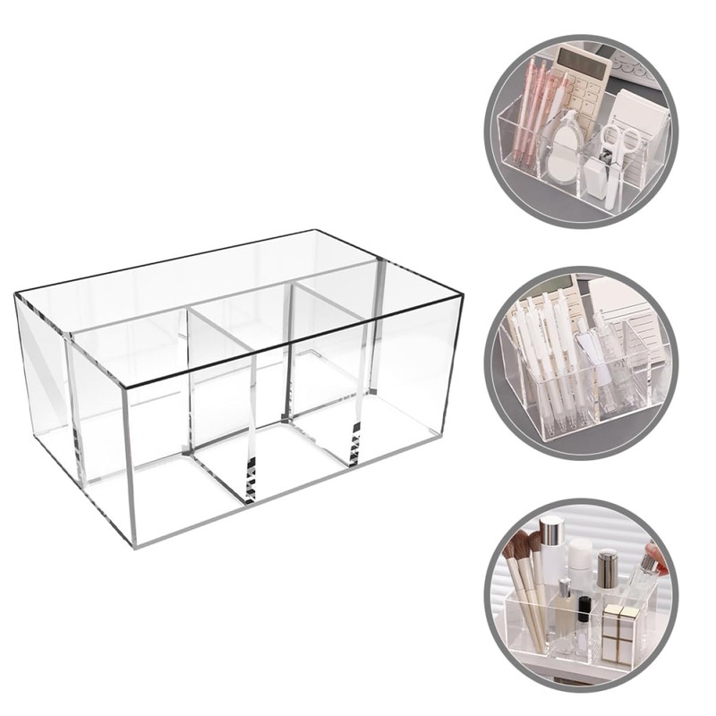 LABRIMP Makeup Brush Holder Storage Organizer for Desk Compact Vanity