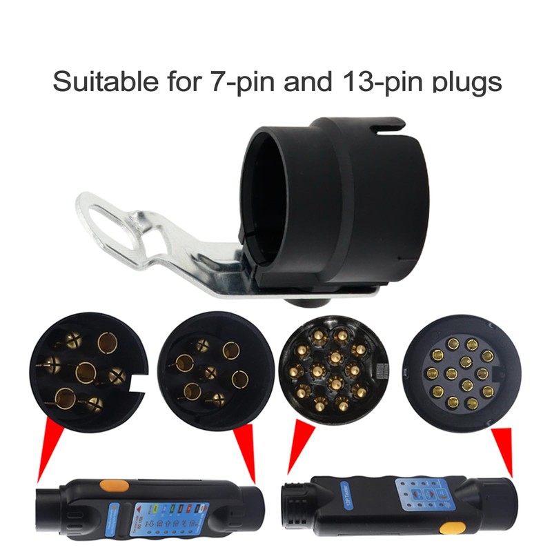 NIYATA Trailer Plug Trailer Plug Holder, 7-Pin or 13-Pin Plug,