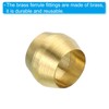 TA-VIGOR 4mm Tube OD Compression Sleeves and Ferrules, 20PCS Brass