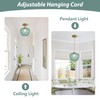 KCO Lighting Vintage Green Glass Pendant Light Gold Globe Pendant