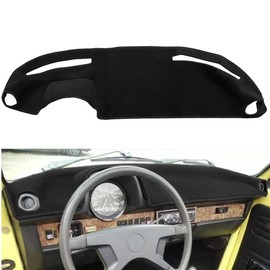 Yiz Dashboard Cover Dash Cover Mat Fit for VW Volkswagen Super Beetle (Black) J154