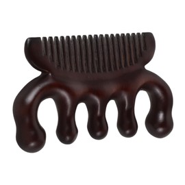 MERRYHAPY Multipurpose Wooden Hair Comb Sandalwood Scalp Massager Gua Sha Tool for Dandruff Portable Scalp Care