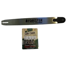 Forester Platinum 24" Bar for Large Husqvarna Chainsaws 3/8 Pitch .050 Gauge Mount 84DL Including 3/8 x 84 DL .050 Gauge Full Chisel Square Tooth Chain 2 Piece Bundle