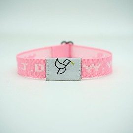 COLORFUL BLING Daily Bible Verse WWJD Bracelet,Unisex Christian Bracelet for Men Women,WWJD Rope Woven Adjustable Braied Protection Inspirational Bracelets-pink