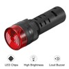 sourcing map 2Pcs Red Indicator Light with Buzzer AC/DC 24V,