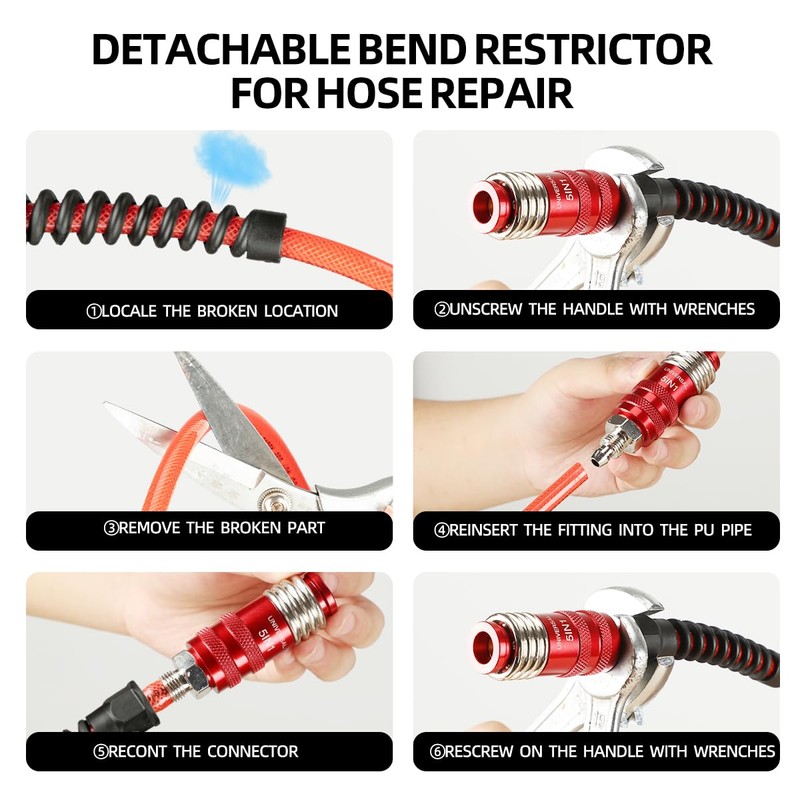 5 In 1 Universal Quick Industrial Connect Coupler Air Hose
