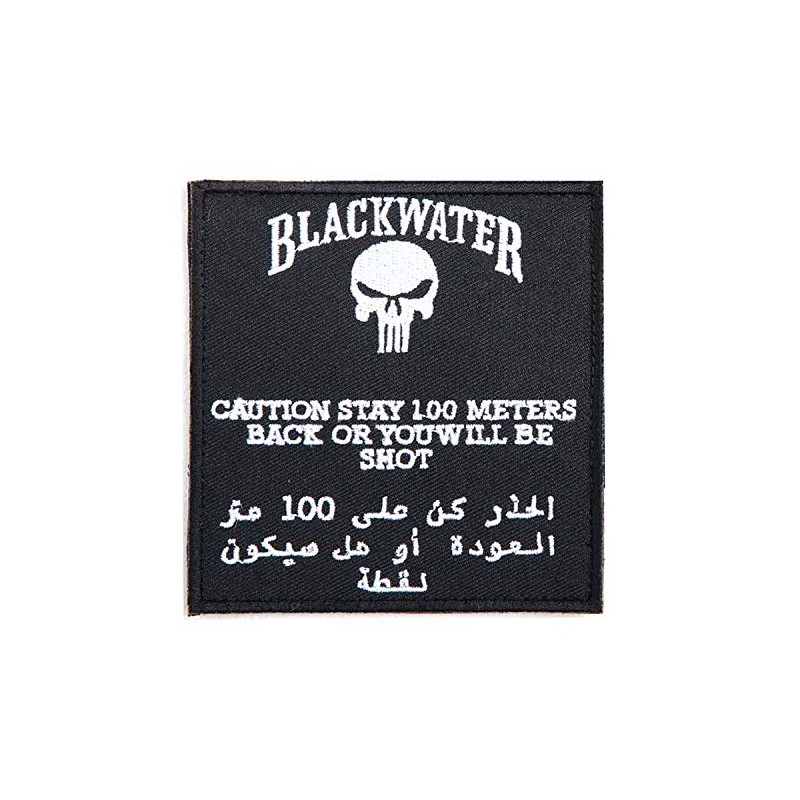 Fabric emblem Blackwater 100 m with hook and loop tape