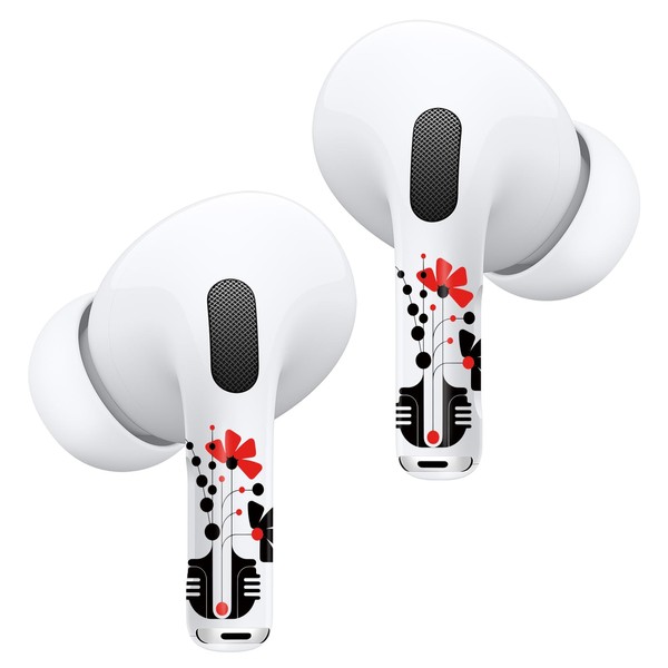 RockMax for AirPod Pro Skin, Floral Decal Stickers for Ear