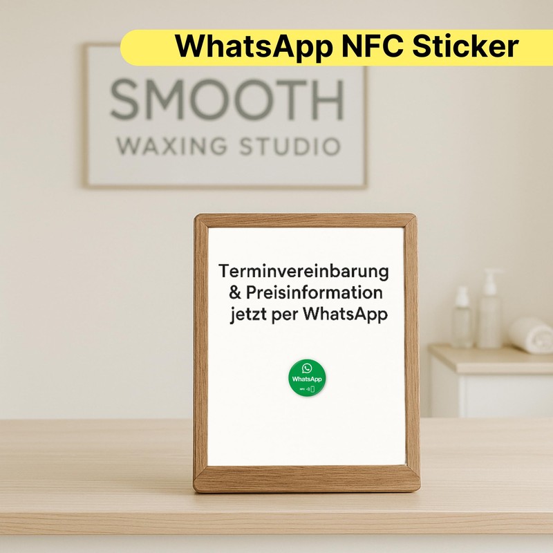 Whatsapp NFC Sticker Pack of 2 - Share Chat, Appointments