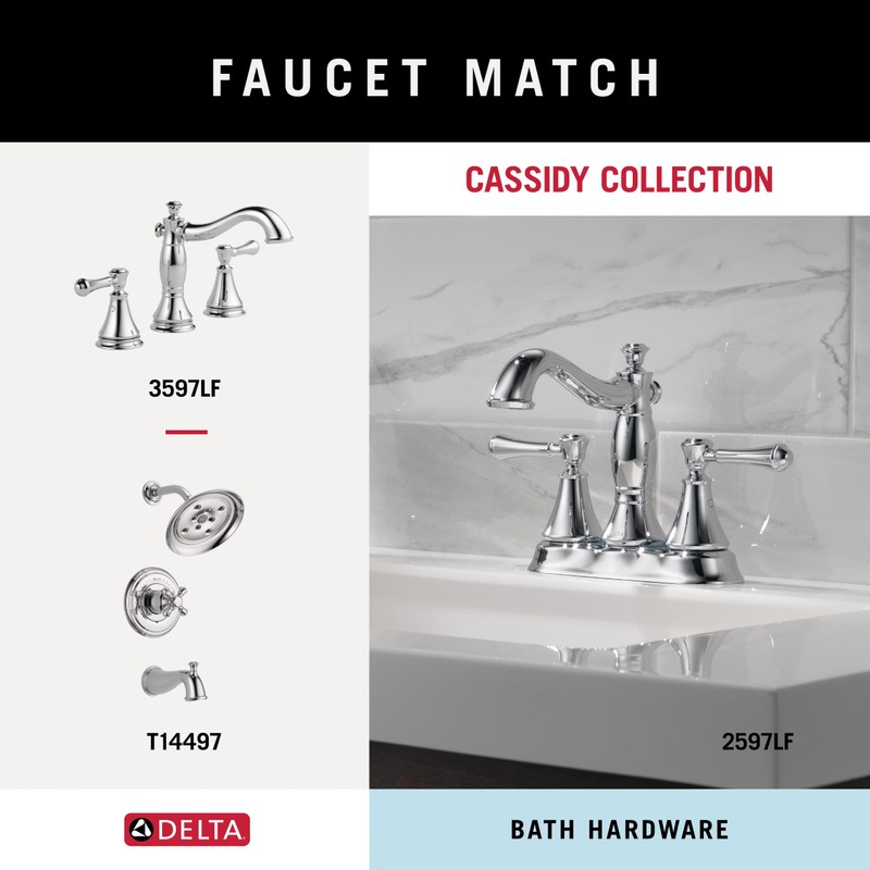Delta 79735 Cassidy Double Towel Hook Bath Hardware Accessory in