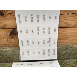 Core Kitchen Set  Core Kitchen Assorted Pantry Labels For Canisters Spice Jars Clear Stickers