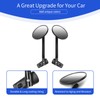 PDKLIN for Jeep JL Door Off Mirrors, Wider View Easy-Install