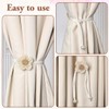 AIYVELU 4 Pieces Curtain Holdbacks Flower Curtain Holdbacks for Boho