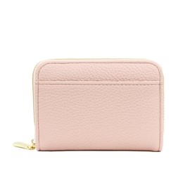 snowpuffs Credit Card Holder Wallets for Women Large Storage Space Accordion Zipper Card Case Holder,Leather Organizer Case (Pink)