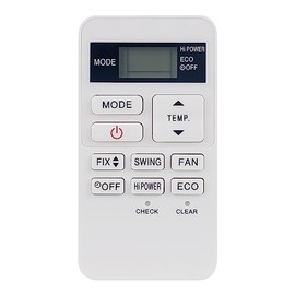 ALLIMITY Replace Remote Control fit for Toshiba Air Conditioner AC A/C RBC-ASX11E-C RAS-24BKVG-TR RAS-07BAV-E RAS-10BAV-E RAS-07BAVG-E RAS-05BAVG-E RAS-18BAVG-TR RAS-B10PKVSG-E RAS-B13PKVSG-E