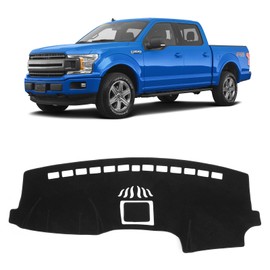 Sunsdrew Dash Cover for 2015-2020 Ford F150 Dashboard Cover Mat for F150 Accessories Sunshade Nonslip Mesh Protector No Glare(Without HUD)
