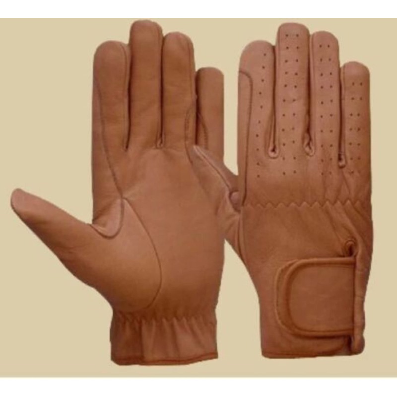 Sulkhanz Horse Riding MEN'S Gloves All Leather 100% Real Leather