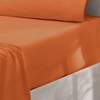 Oxford Homeware Rust King Size Fitted Sheets -100% Brushed Microfibre