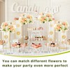 Geetery 6 Pcs Tall Acrylic Vase Wedding Centerpieces Clear Elegant