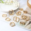Kakonia Clip On Earrings for Women 6Pairs Gold Clip On