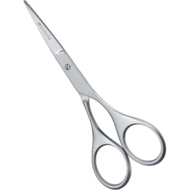 Tijeras pequeñas Suvorna para barba, bigote, vello facial, nariz, cejas y orejas. Fabricadas con acero inoxidable de 4,5" para barberos, profesionales y usuarios domésticos.