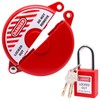 ZHMEINA Gate Valve Lockout with Safety Padlock, 1 Set Hose