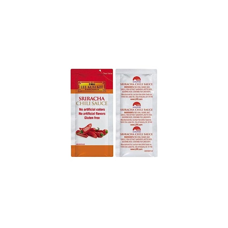 Sriracha Chili Sauce Packets, Pack of 500, No Artificial Colors