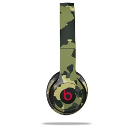 WraptorSkinz Skin Compatible with Beats Solo 4, Solo 3 and Solo 2 Wireless Headphones - WraptorCamo Old School Camouflage Camo Army - Decal Vinyl Wrap (Headphones NOT Included)
