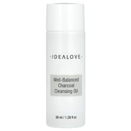 Idealove Aceite de Limpieza con Carbón Vegetal 1.3 fl oz (38ml) | Limpiador K-Beauty Profundo para Disolver Maquillaje y Destapar Poros | Con Extractos Botánicos para Piel Suave y Luminosa