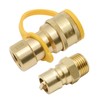 ZUDKSUY 1/2" Gas Quick Connect Kit, LP Gas Quick Connect