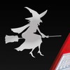 Hellweg Druckerei Witch Witch Broom Woman Witchcraft Car Sticker Rear