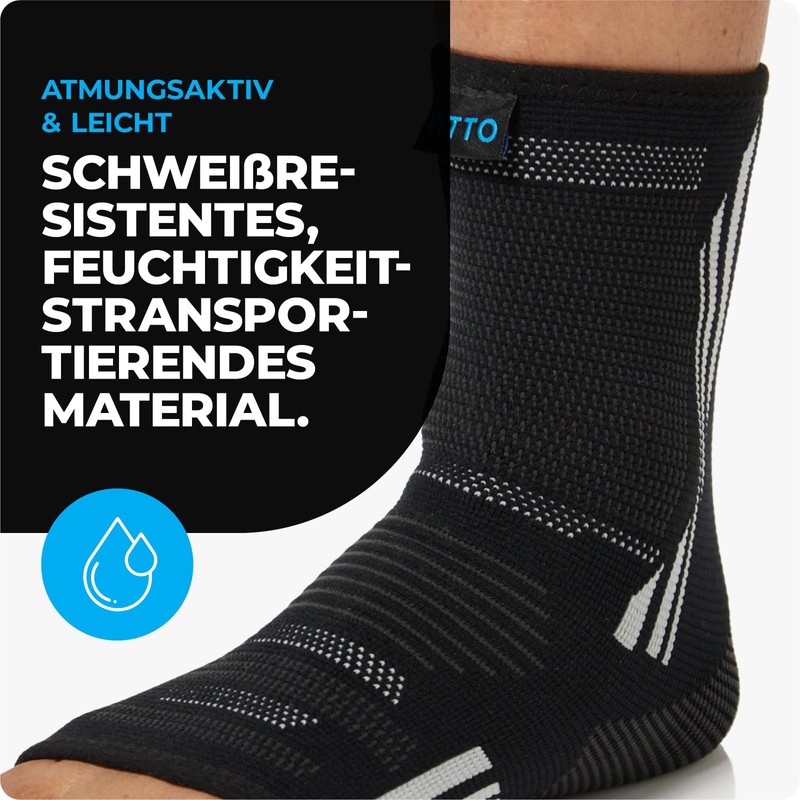 VITTO Ankle Brace Foot Support for Ligament Damage, Weak Joints,