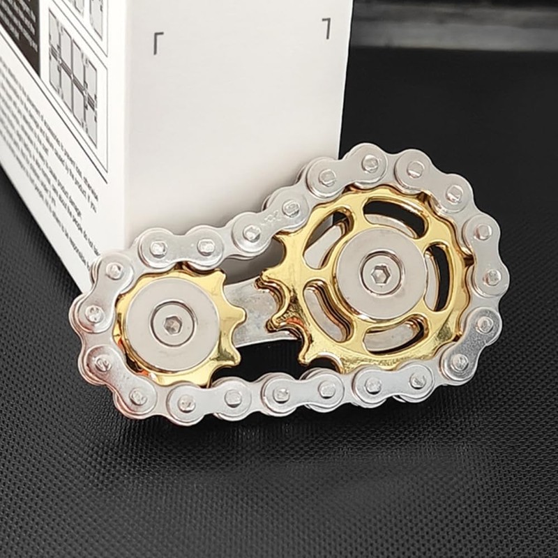 GETON 歯車 ギア フィジェット チェーン トイ ストレス解消 ADHD 自閉症 暇つぶし