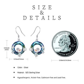 Animal / Devil Pumpkin / Tree of Life / Moonstone / Mermaid Hanging Earrings 925 Sterling Silver Women's Gifts Jewellery Gifts Pendant for Women Girls Children, Sterling Silver