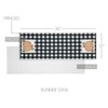 VHC Brands Annie Black Check Pumpkin RUNNER 12x36 Thanksgiving Black