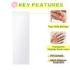MITOB 50 Pack Clear PVC Sleeves Plastic Bookmark Holder 2.36x7.1