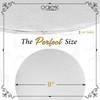 O'CREME White Wraparound Cake Pastry Round Drum Board 1/4 Inch
